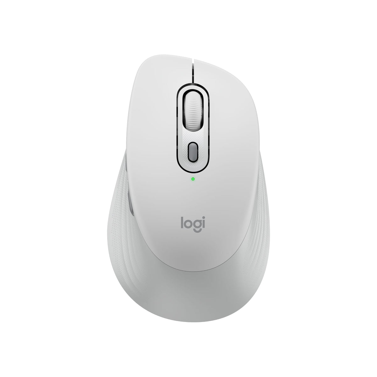 Logitech - Signature Comfort M840 L Wireless Bluetooth Mouse with Silent Clicks and Customizable Buttons - Wireless - Off-white