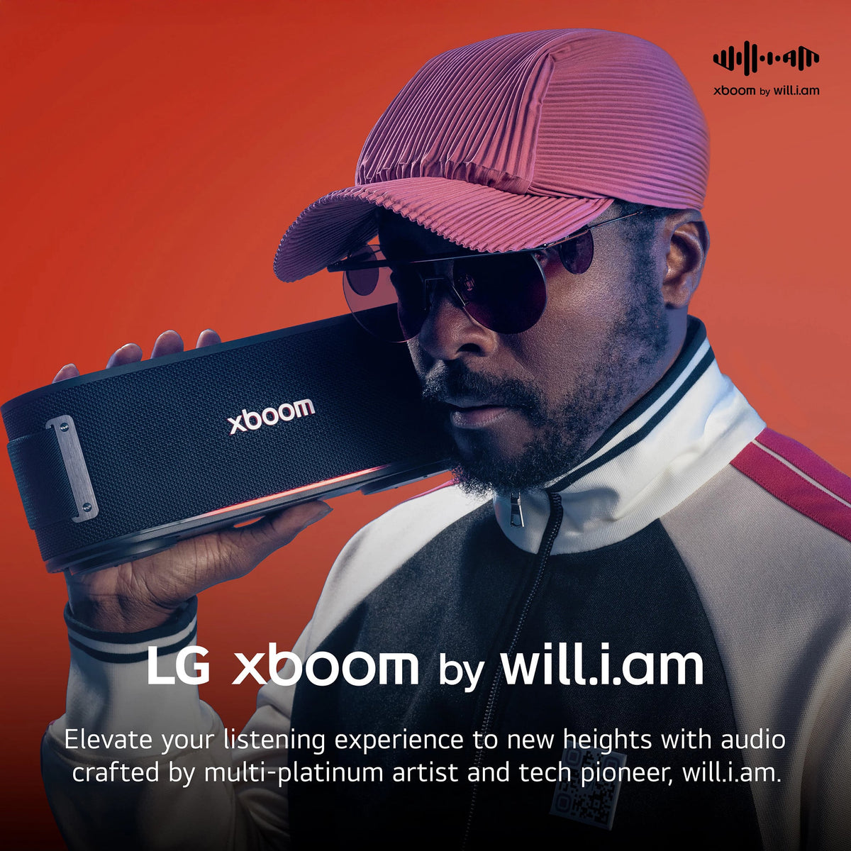 LG - xboom Bounce Portable Bluetooth Speaker - Black