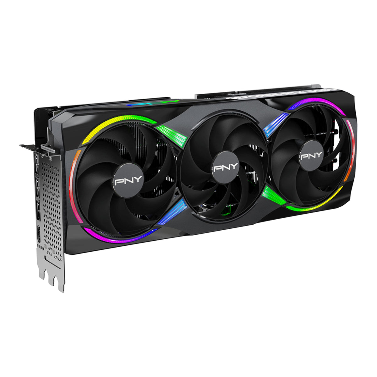 PNY - GeForce RTX 5080 ARGB 16GB OC GDDR7 PCI Express 5.0 Graphics Card with Triple Fan - Black