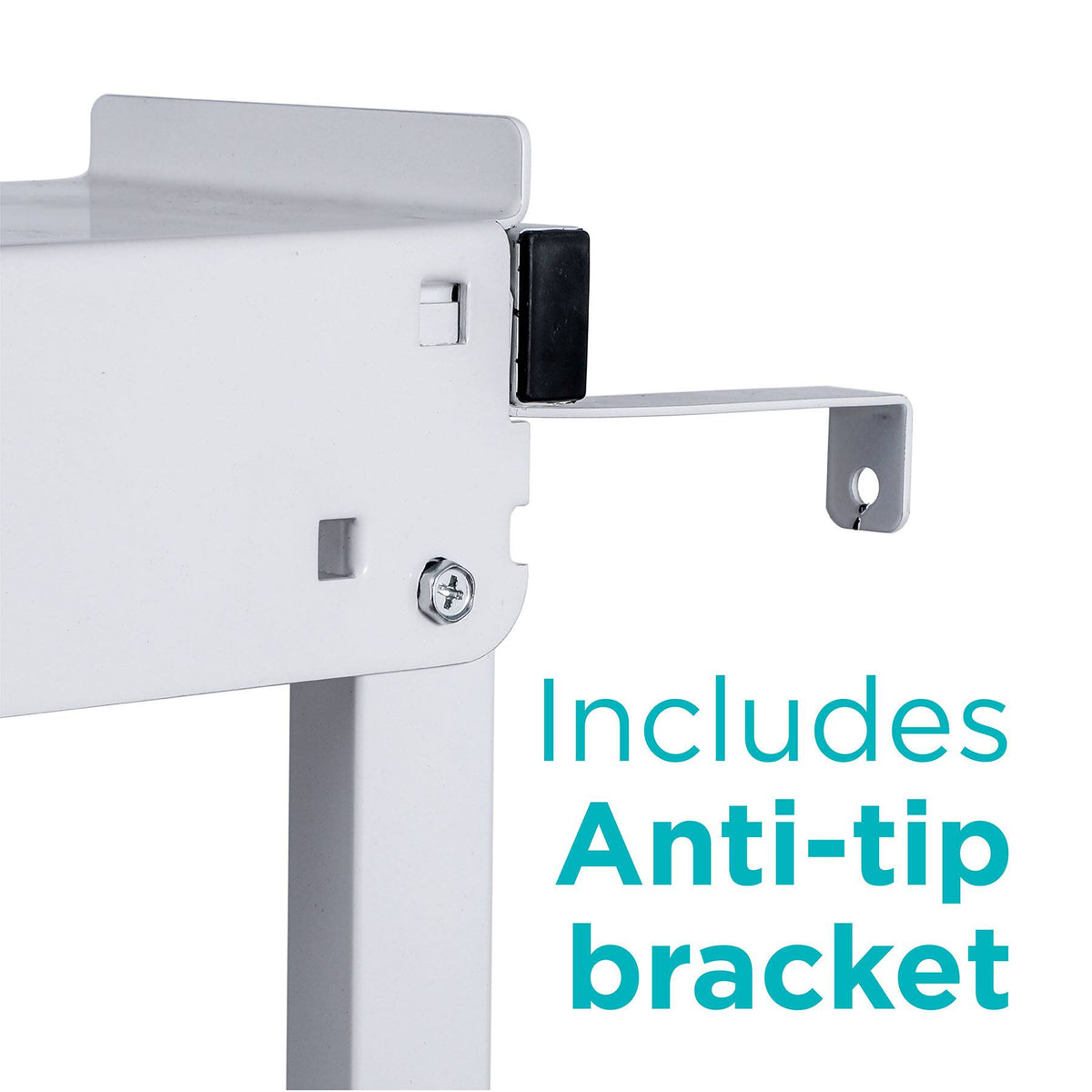 Black+Decker - BWDS Laundry Stacking Rack Stand for Washer and Dryer - White
