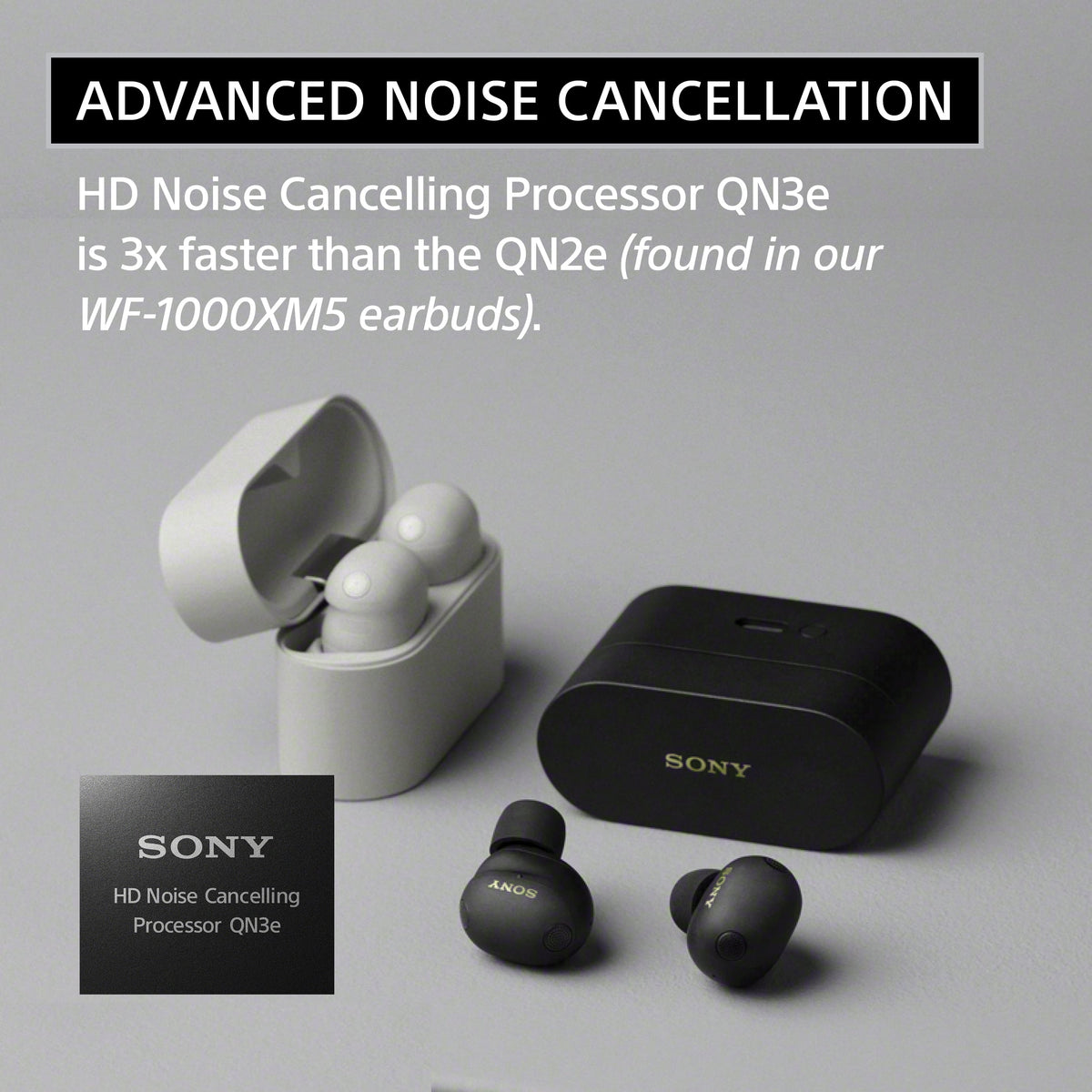 Sony - WF-1000XM6 Best Truly Wireless Noise Cancelling Earbuds - Black