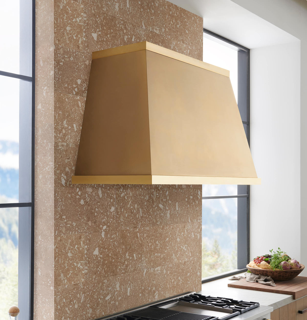 Monogram - The Designer Collection 53" Range Hood Canopy - Brass