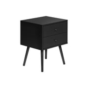 Mesa auxiliar y cajones de almacenamiento - Negro