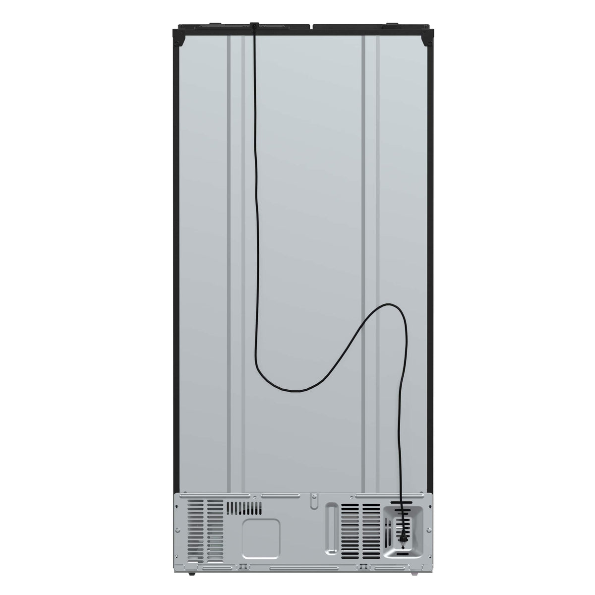 Forno Appliances - 33 in. Wide Salerno 15.6 Cu. Ft. Freestanding Counter-Depth Side-by-Side Refrigerator with Customizable Handles - Black