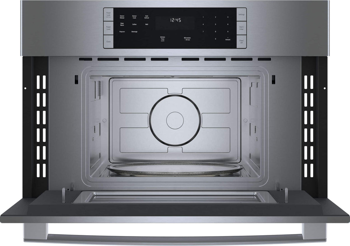 Bosch - 500 Series 1.6 Cu. Ft. Built-In Microwave with Sensor Cooking - Stainless Steel