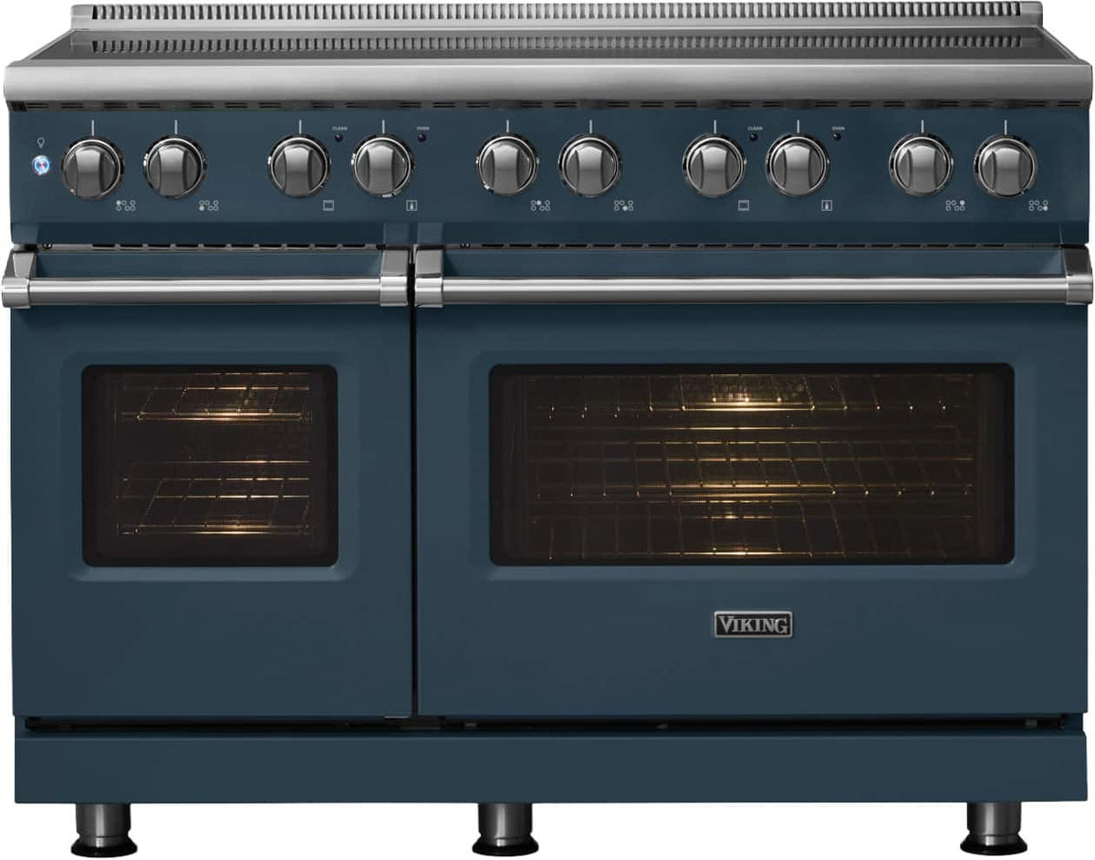 Viking - 48 in. Wide 6 Elements Pro 5 Series 7.3 Cu. Ft. Freestanding 6 Element Induction Convection Range - Squall
