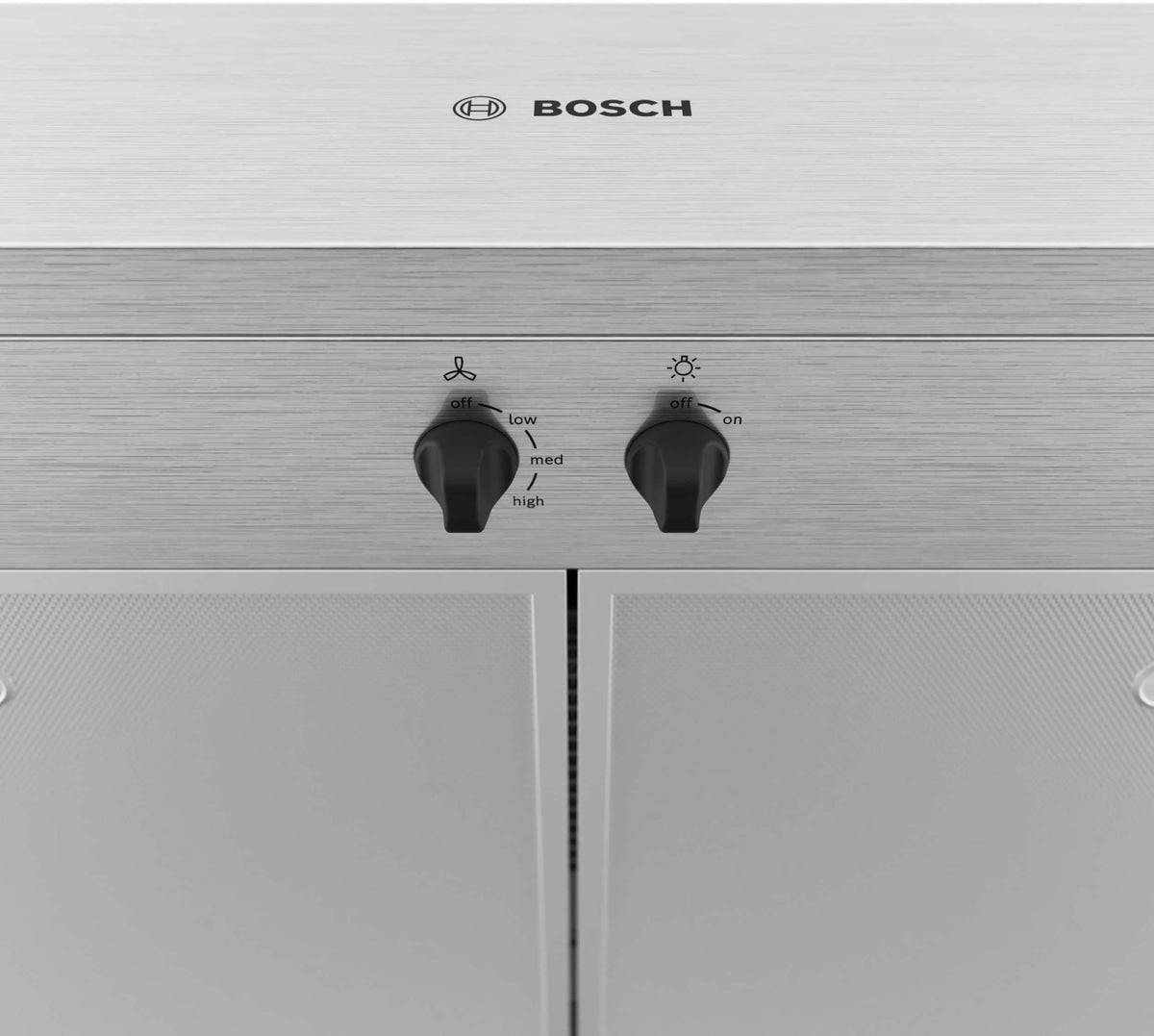 Bosch 300 Series - 30 inches - Recirculating & Convertible - Under cabinet Range Hood - Stainless Steel