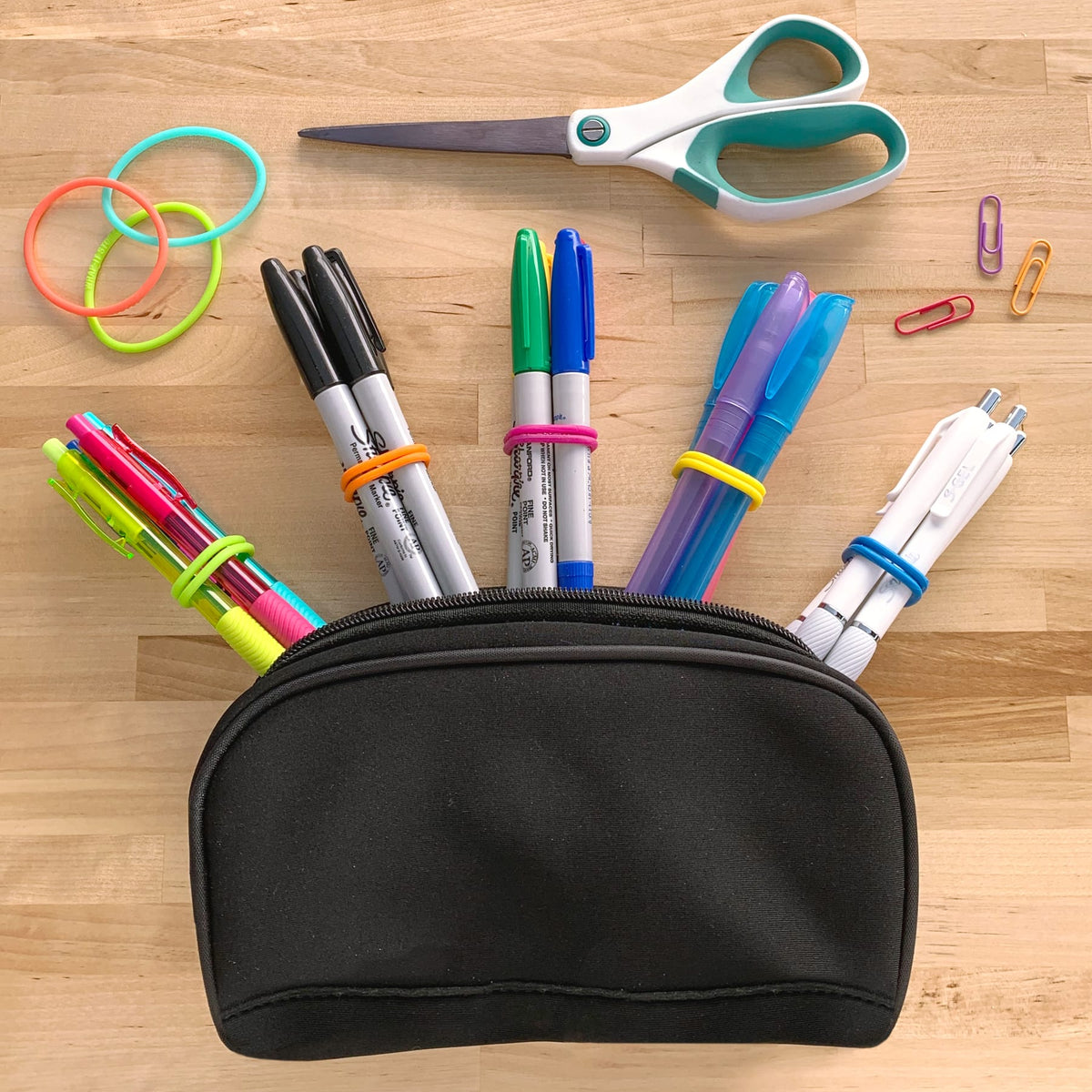 Wrap-It Storage - Super-Stretch Silicone Bands - (16-Pack) -Color - Multi