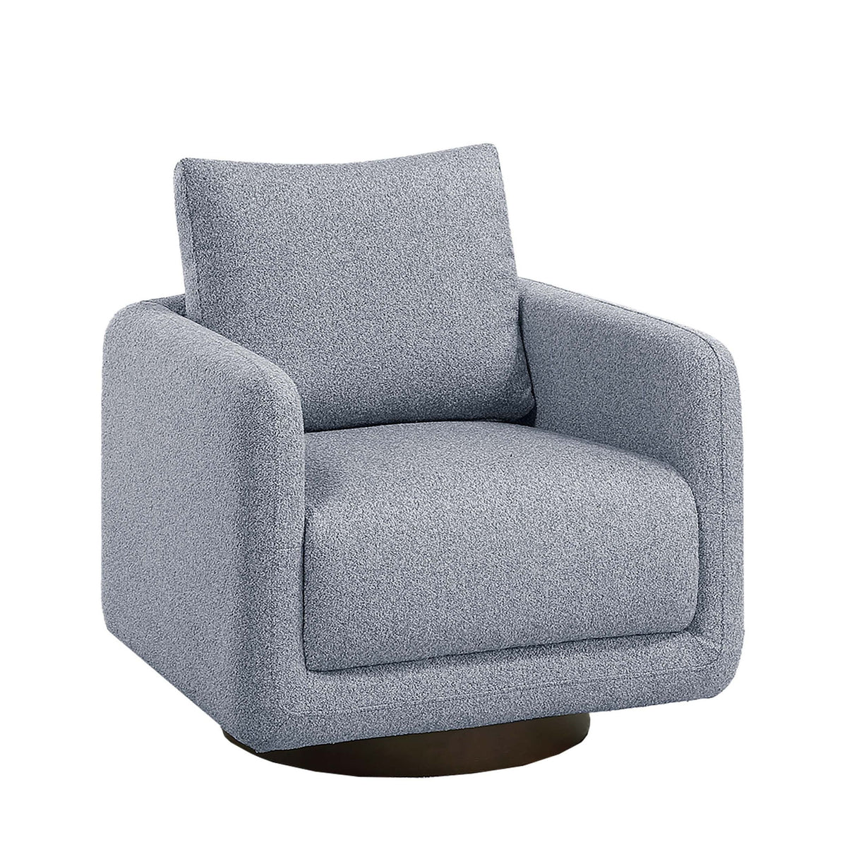 Sillón decorativo giratorio tapizado