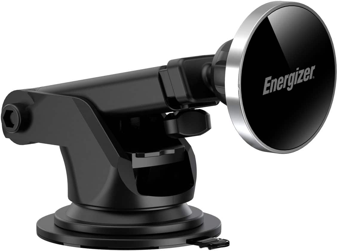 Energizer - Ultimate 15W MagSafe Magnetic Universal 3-in-1 Wireless Car Charger/Mount with Vent, Dash and Windshield Mounts Included - Silver
