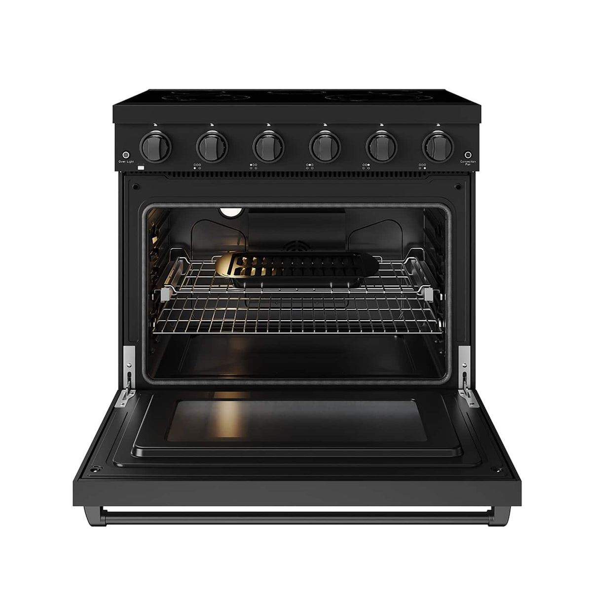 36 in. Wide 5 Elements Gordon Ramsay Series by Thor Kitchen 6.0 Cu. Ft Freestanding Electric Range - Black