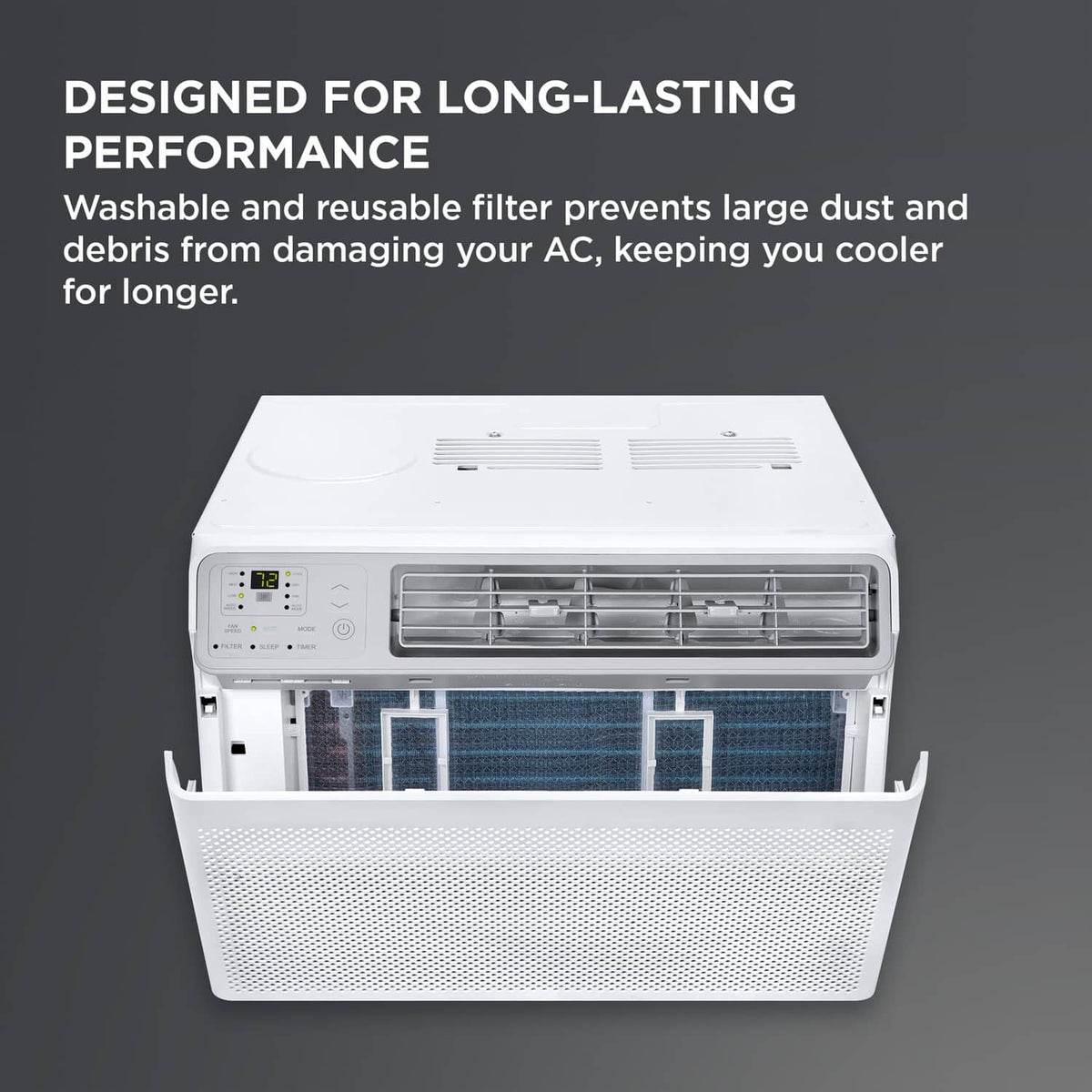 TCL - 450 Sq. Ft. 10,000 BTU Smart Window Air Conditioner - White