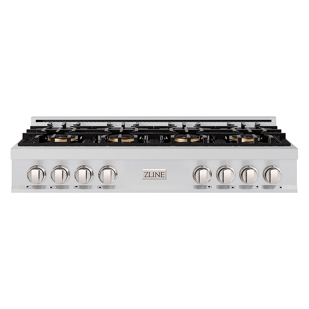 ZLINE - 48 in. Wide 8 Burner Classic Gas Cooktop with DuoPro (PCRT48) - Stainless Steel