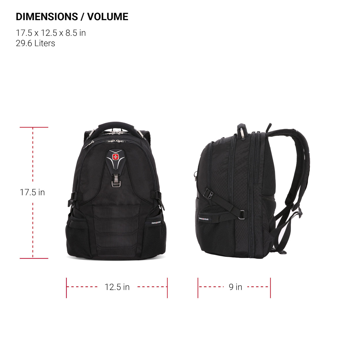 SwissGear - ScanSmart Laptop Backpack - Black