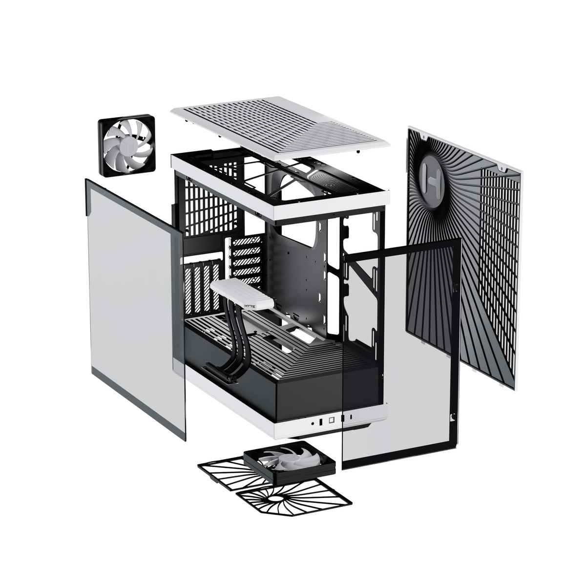 HYTE - Y40 ATX Mid-Tower PC Case - White