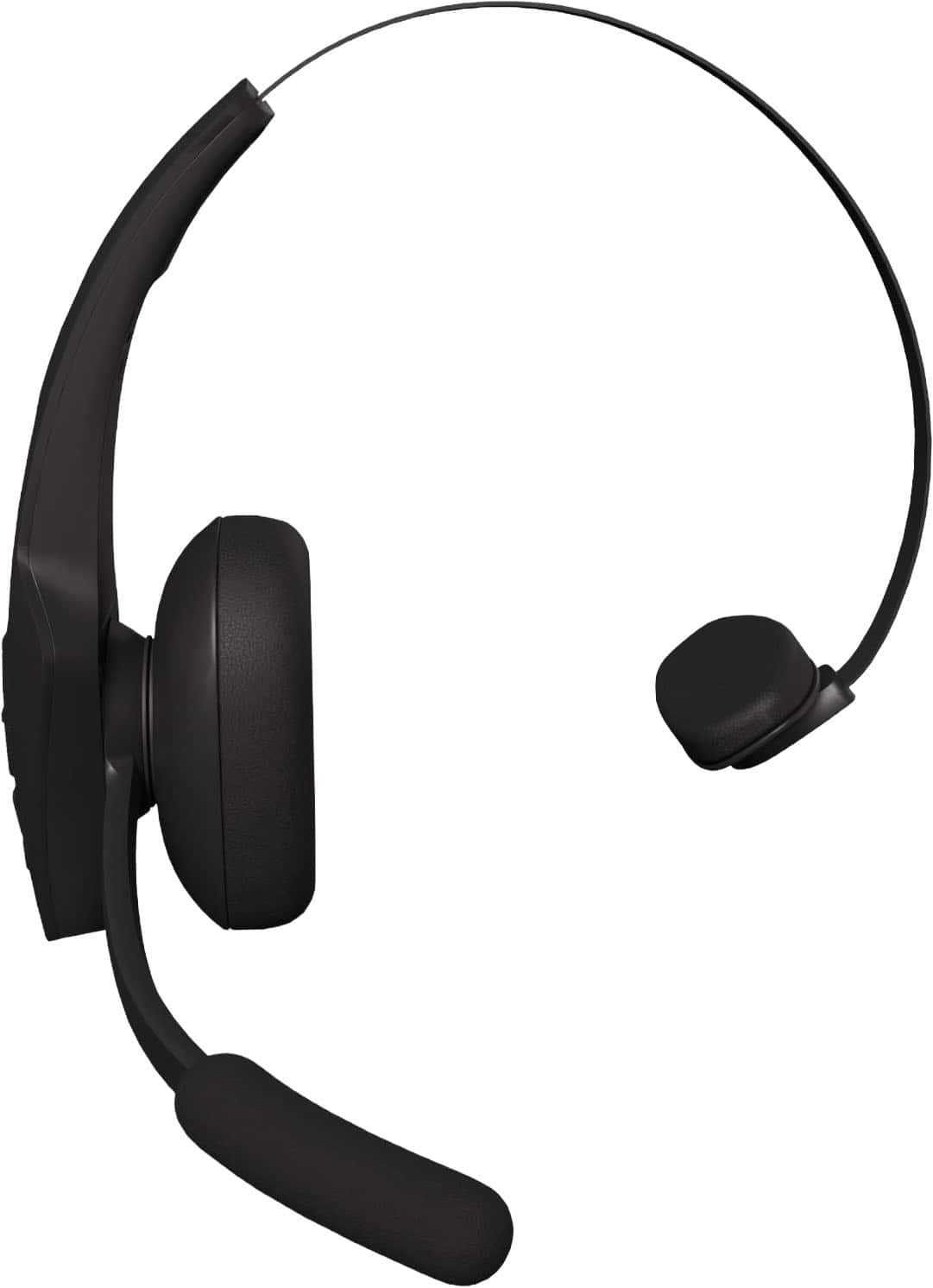 BlueParrott - Pro B350 Wireless Bluetooth Mono Headset with 98% AI Voice Isolation Mics and Lightweight Headband - Black