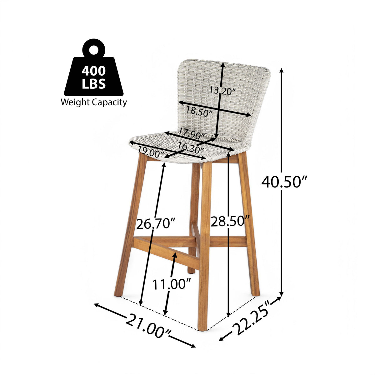 Lymington - Outdoor Bar Stool (Set of 2)