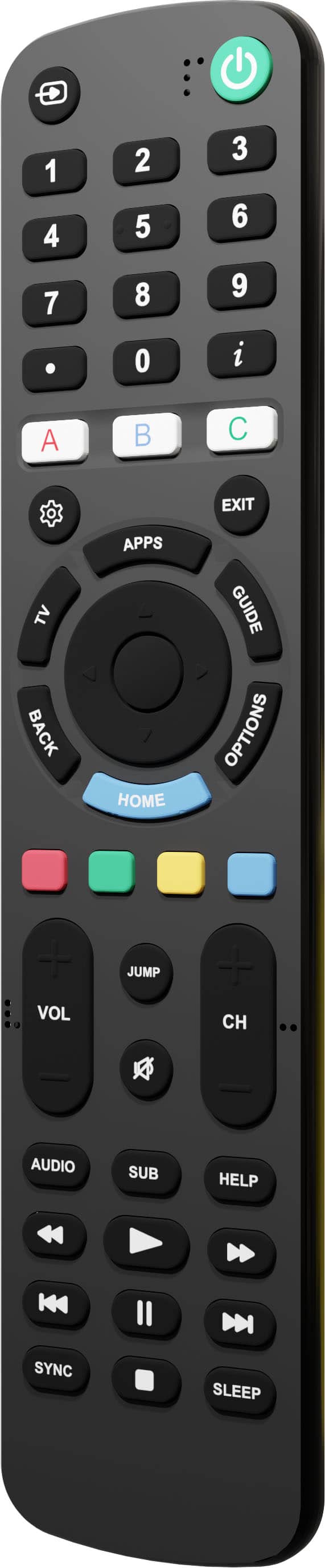 Insignia™ - Replacement Remote for Sony TVs - Black