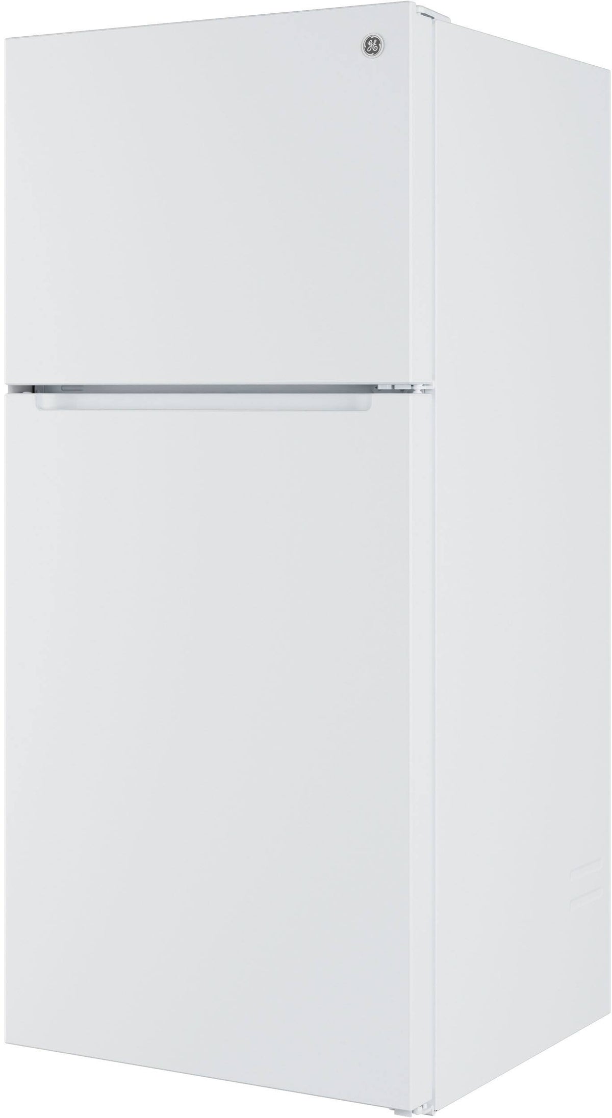 GE - 30 in. Wide 21 Cu. Ft. Freestanding Garage Ready Top Freezer Refrigerator with Bright LED Lighting - White