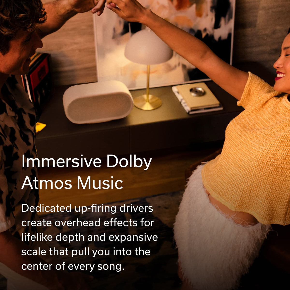 Denon - HOME 600 Wireless Smart Speaker - Stone
