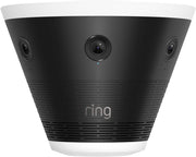 Ring - Elite 180 — Three Retinal 4K Smart Cameras, 180° View, Built for Business, Panorama Control, Plug-In and PoE - Black