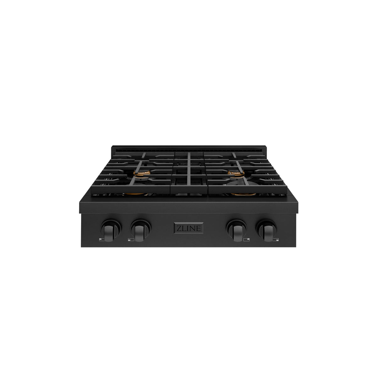 ZLINE - 30 in. Wide 4 Burner Paramount Gas Rangetop with  (SRTB-BR-30) - Black Stainless Steel