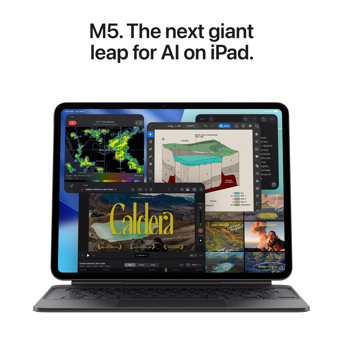 Apple - 13-inch iPad Pro M5 chip Wi-Fi 256GB with OLED - Silver