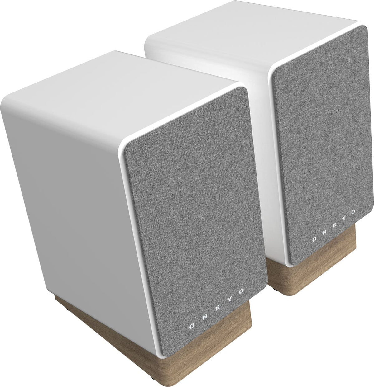 Onkyo - Creator Series GX30ARC 2.0 Bluetooth Powered Speakers, Pair - White