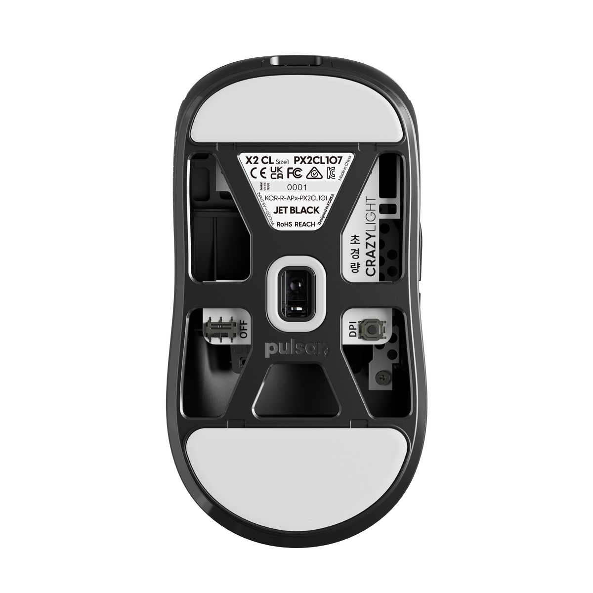 Pulsar - X2 CRAZYLIGHT Mini Wireless Gaming Mouse - Wireless - Jet Black
