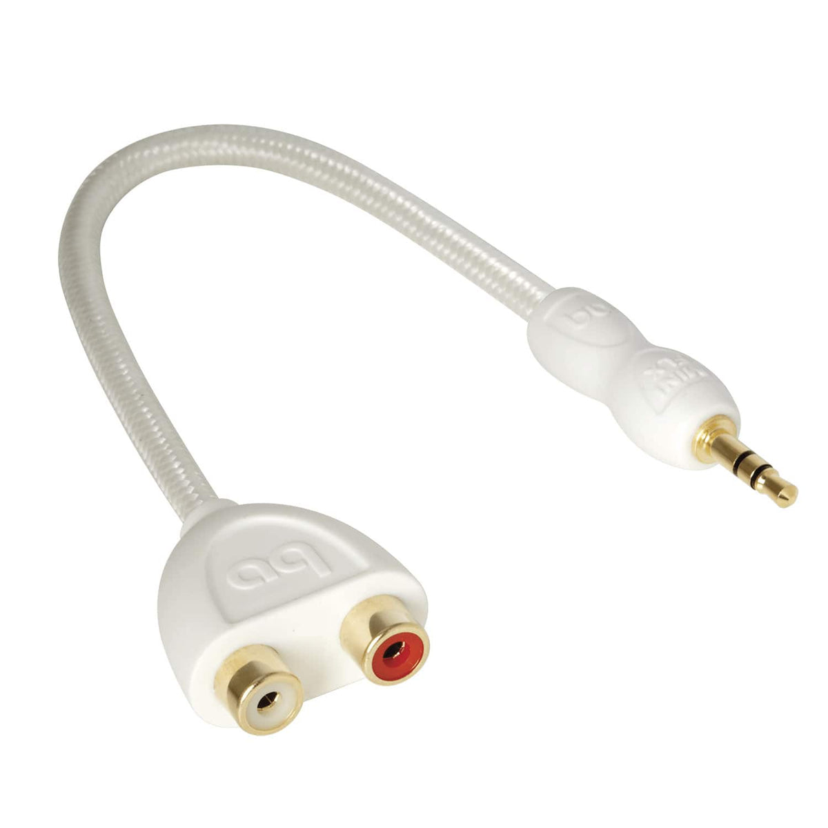 AudioQuest - FLX-Mini > RCA Adaptor - Flexible 3.5mm Mini > RCA - White