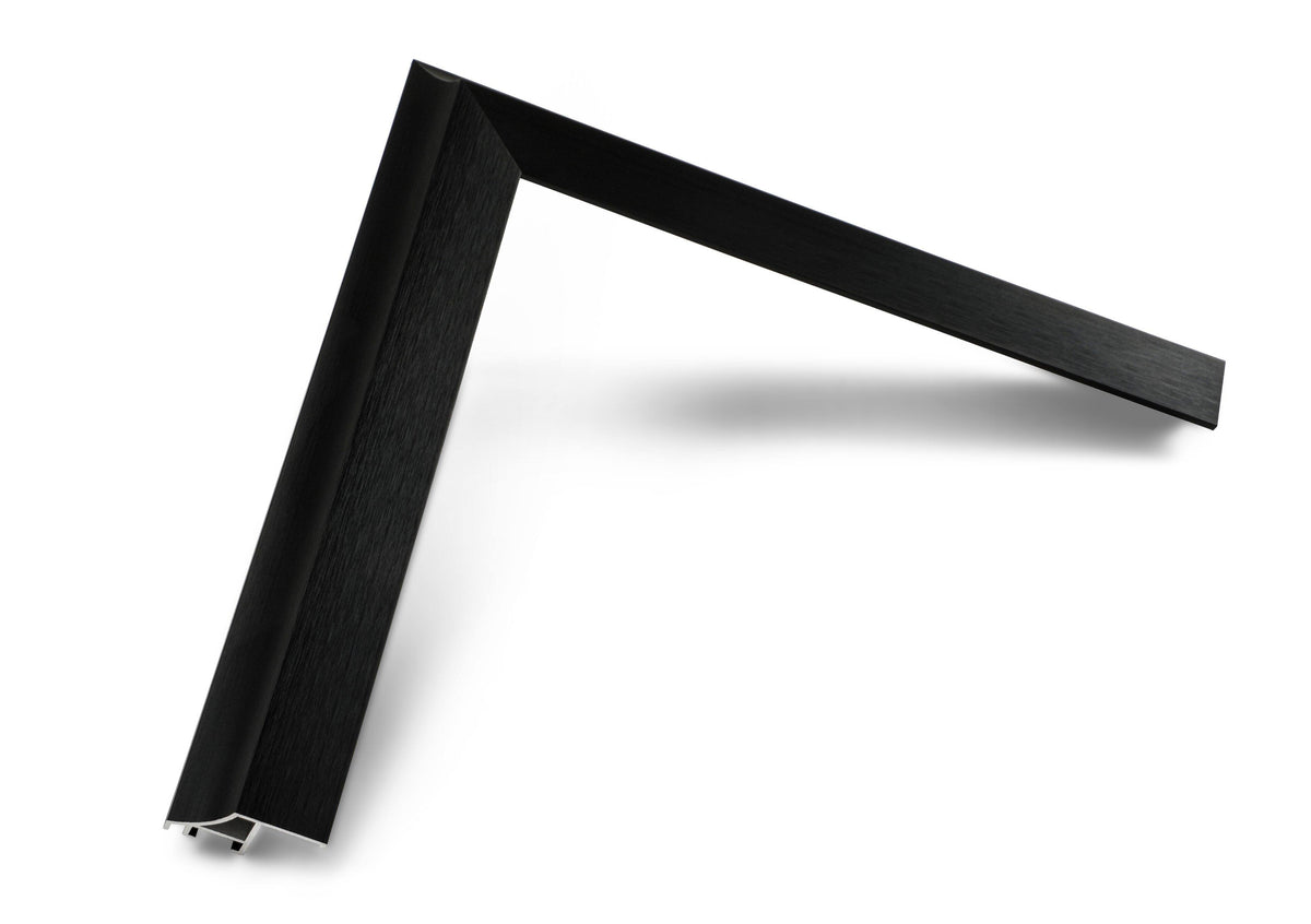 Deco TV Frames - Alloy Scoop Bezel for Samsung The Frame and Frame Pro TV - 55" - Anodized Black
