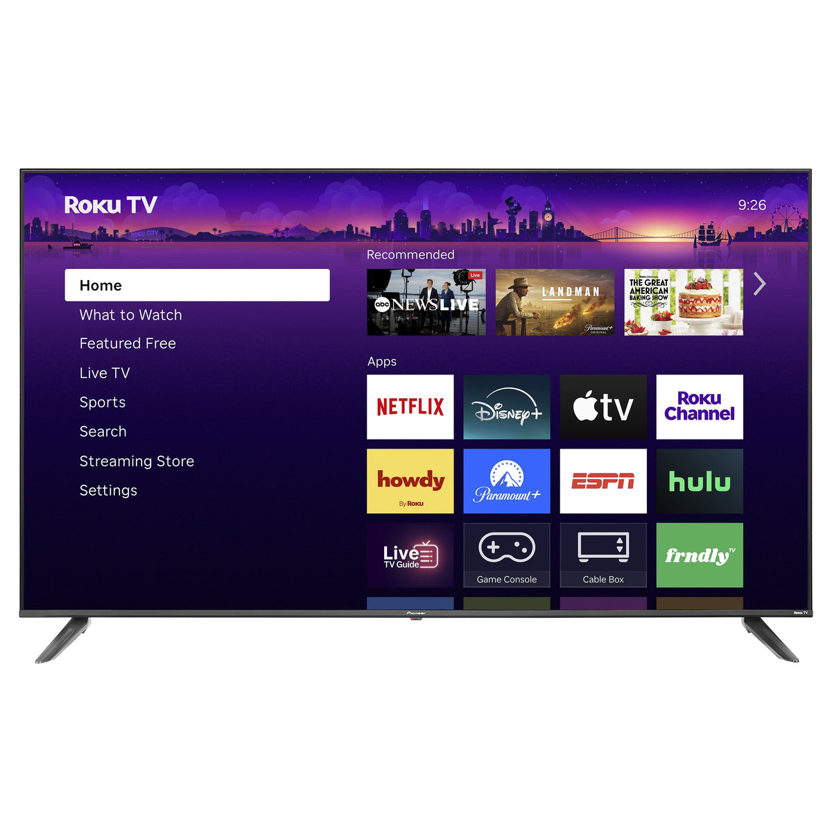 Pioneer - 65" Class LED 4K UHD Smart Roku TV