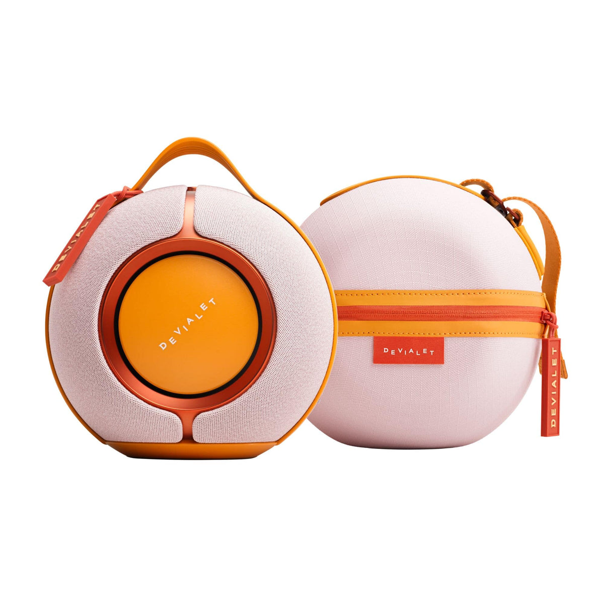 Devialet - Mania Portable Bluetooth and Wi-Fi Capability Speaker (w/Cocoon Dock) - Rose Bloom