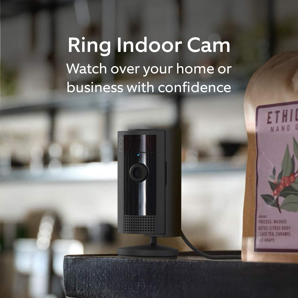 Ring - Indoor Cam (2023 Release) Plug-In - Matte Black