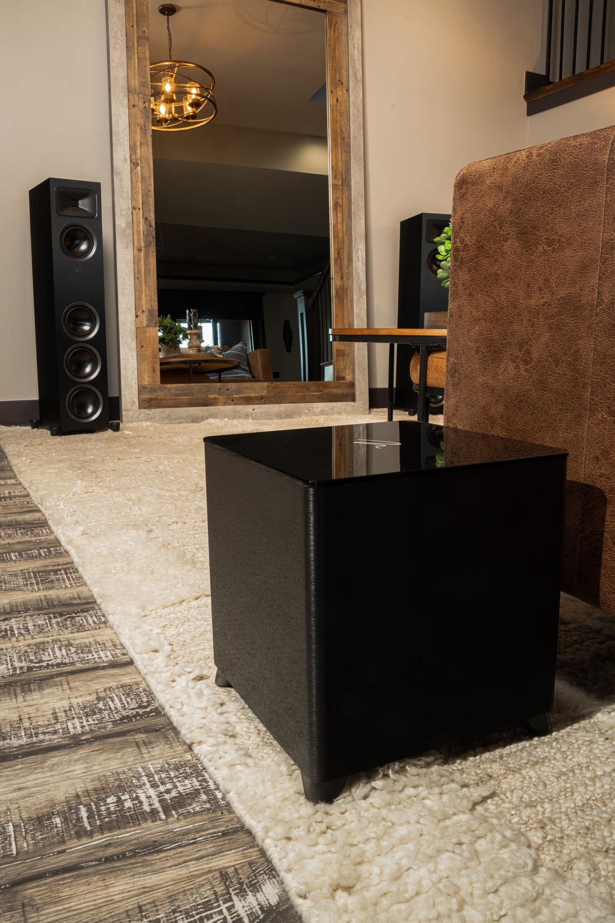 MartinLogan - Dynamo Foundation 10, 10” Sealed, Powered Subwoofer, with Magnitude MT-400 Amplifier, DSP-Optimized, and Wireless Ready - Brushed Black