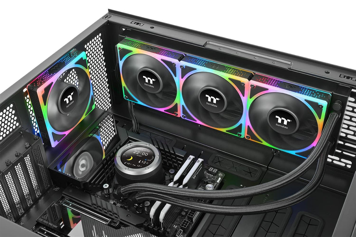 Thermaltake - Toughfan EX 120 ARGB Sync MagForce 2.0 3-Pack Fan - Black
