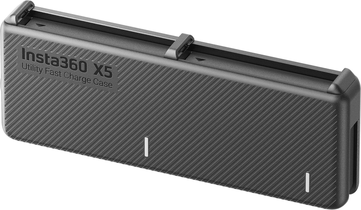 X5 Utility Fast Charge Battery Charger Case for Insta360 X5 Action Camera Battery - Black