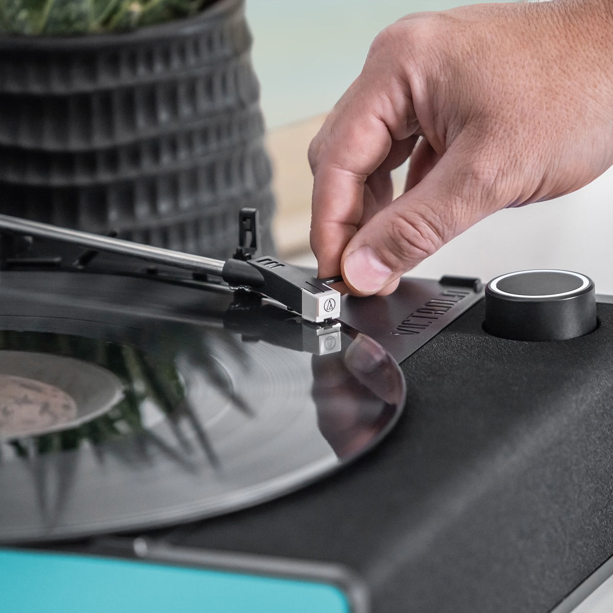 Victrola - Revolution GO Portable Rechargeable Record Player - Blue
