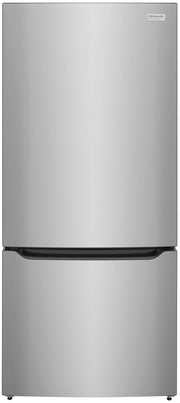 Frigidaire - 30 in. Wide 20.3 Cu. Ft. Bottom Freezer Standard Depth Refrigerator with Internal Water Dispenser - Smudge Proof Stainless Steel