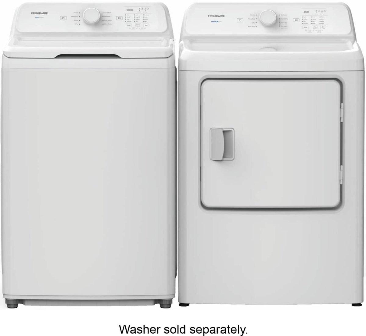 Frigidaire - 7 Cu. Ft. Gas Dryer with 8 Dry Cycles - White