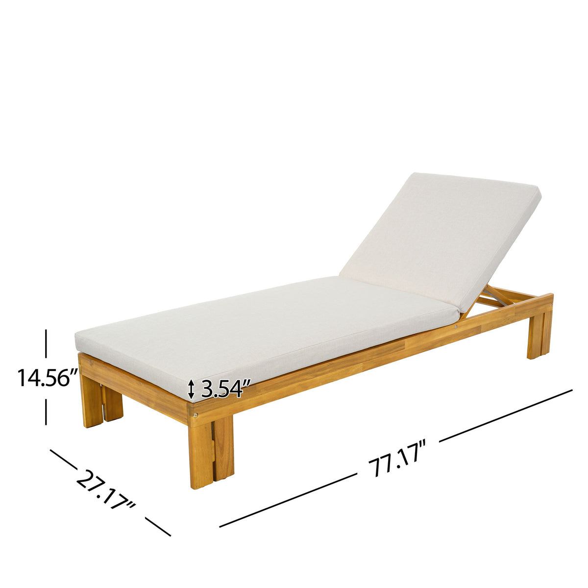 Tumbona de exterior con respaldo ajustable en 5 posiciones