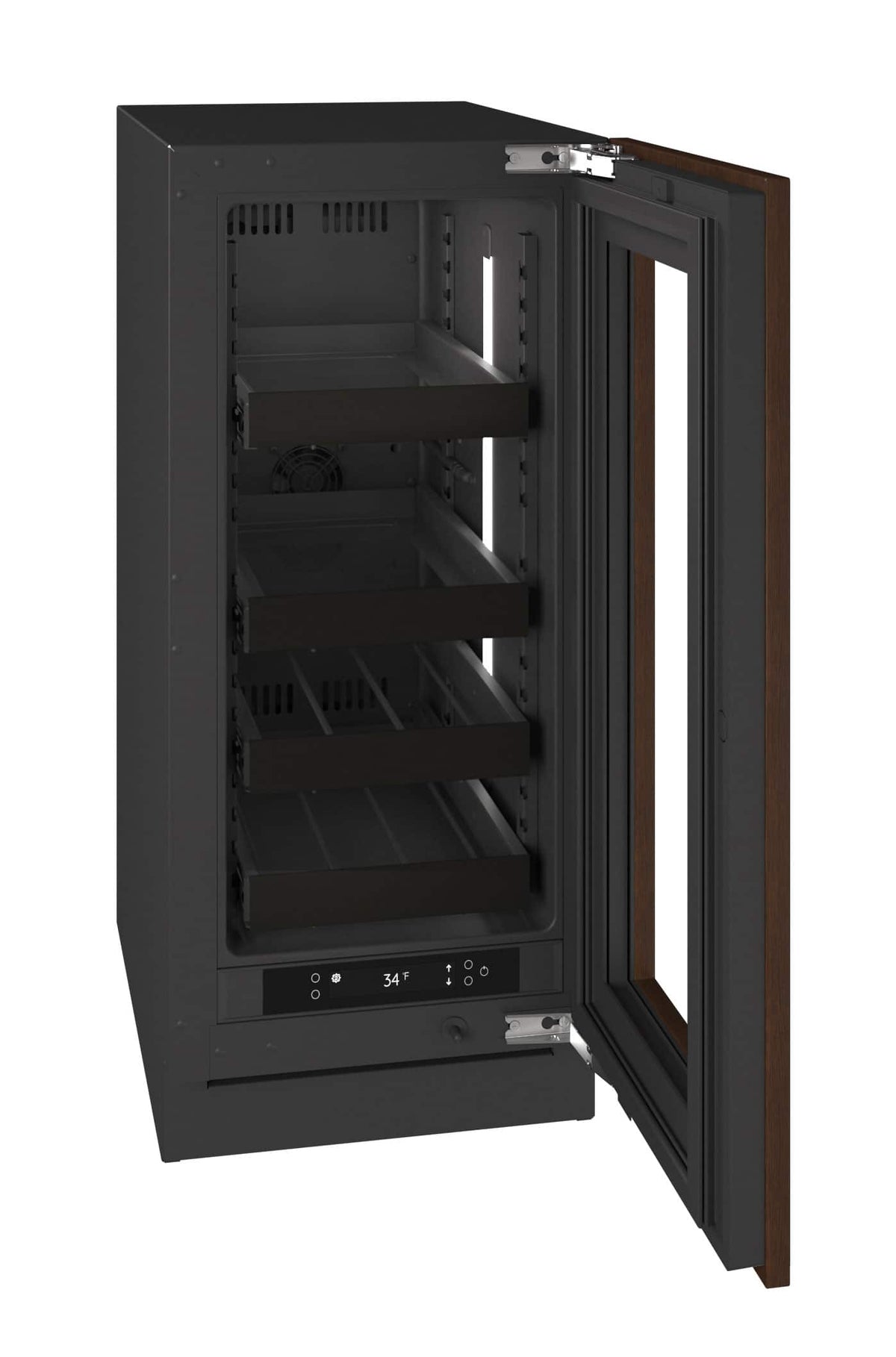 U-Line - 15"W. 2.8Cu.Ft. Built-In Beverage Center - Panel Ready Frame/Glass - Integrated Frame