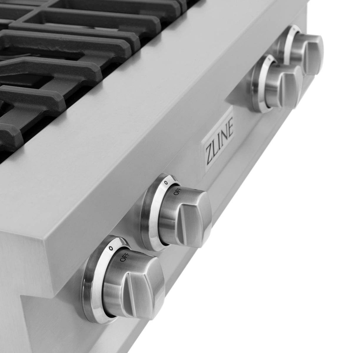 ZLINE - 30 in. Legacy Rangetop w/ 4 Brass Burners and Porcelain Cooktop in Stainless Steel - Stainless Steel