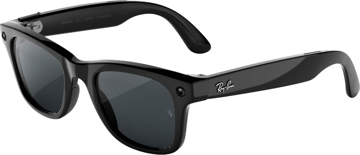 Ray-Ban Meta - (Gen 3) Wayfarer, AI Glasses with Camera - Transitions Grey - Shiny Black