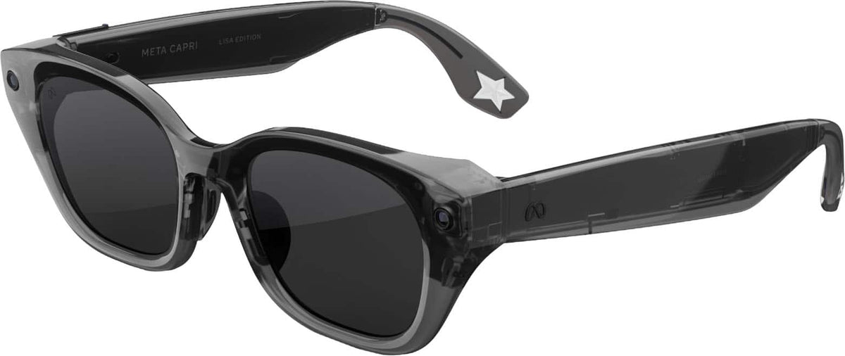Meta - Glasses, Capri Lisa Edition, Smart Frame, AI Glasses - Grey Lenses - Eclipse