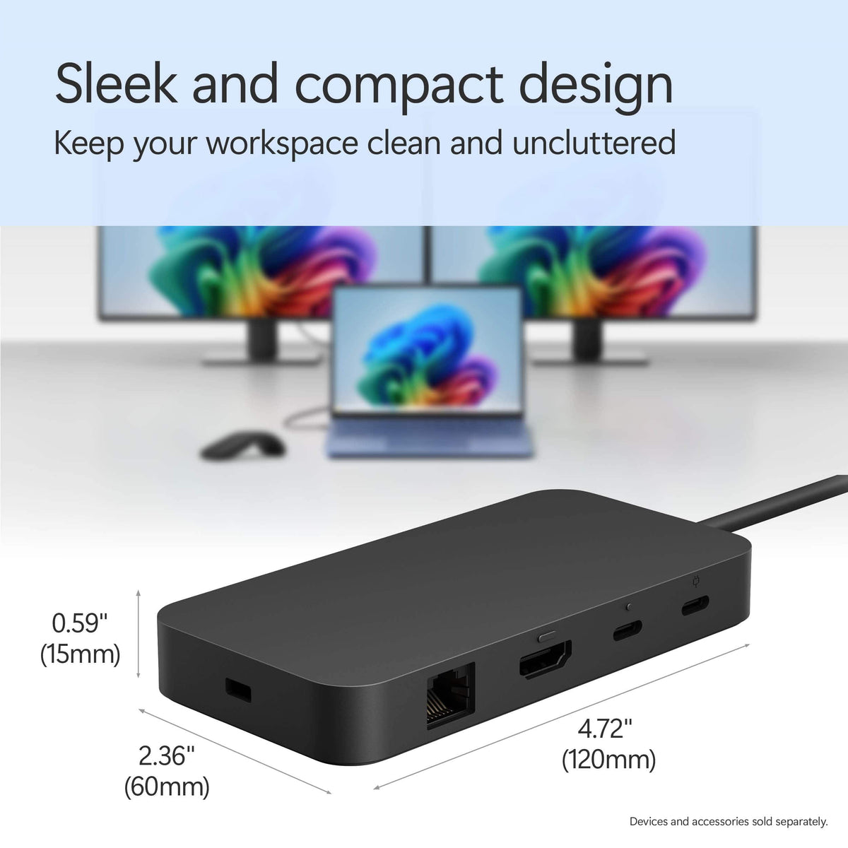 Microsoft - Surface USB4 Dock - Black