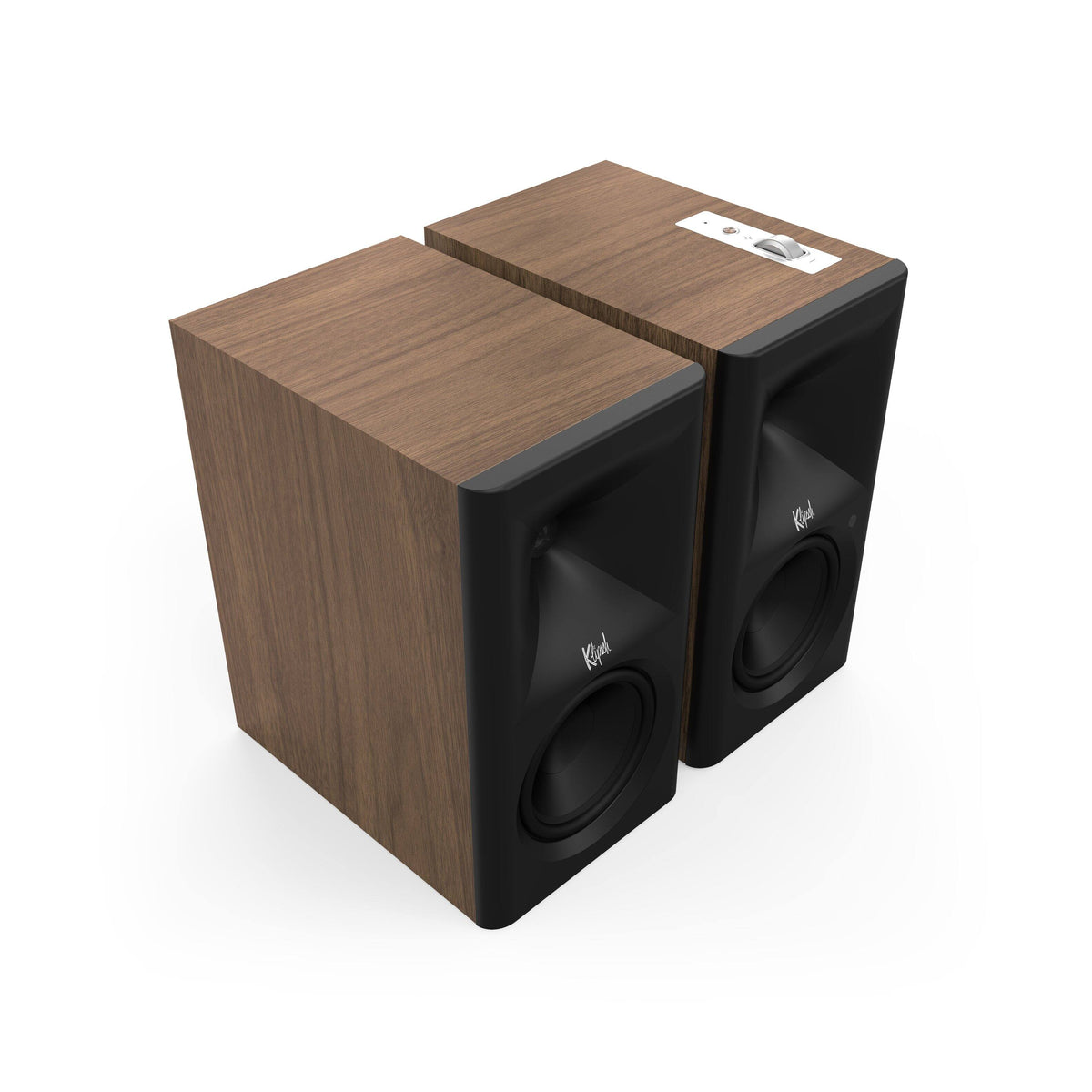 Klipsch - The Fives II Powered Bookshelf Speakers (Pair) - Walnut