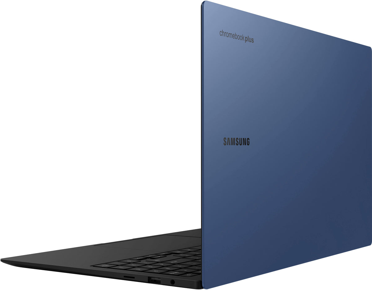 Samsung - Galaxy Chromebook Plus 15.6” with Google AI - AMOLED display – Intel Core 3 – 8GB Memory – 256GB Storage - Neptune Blue