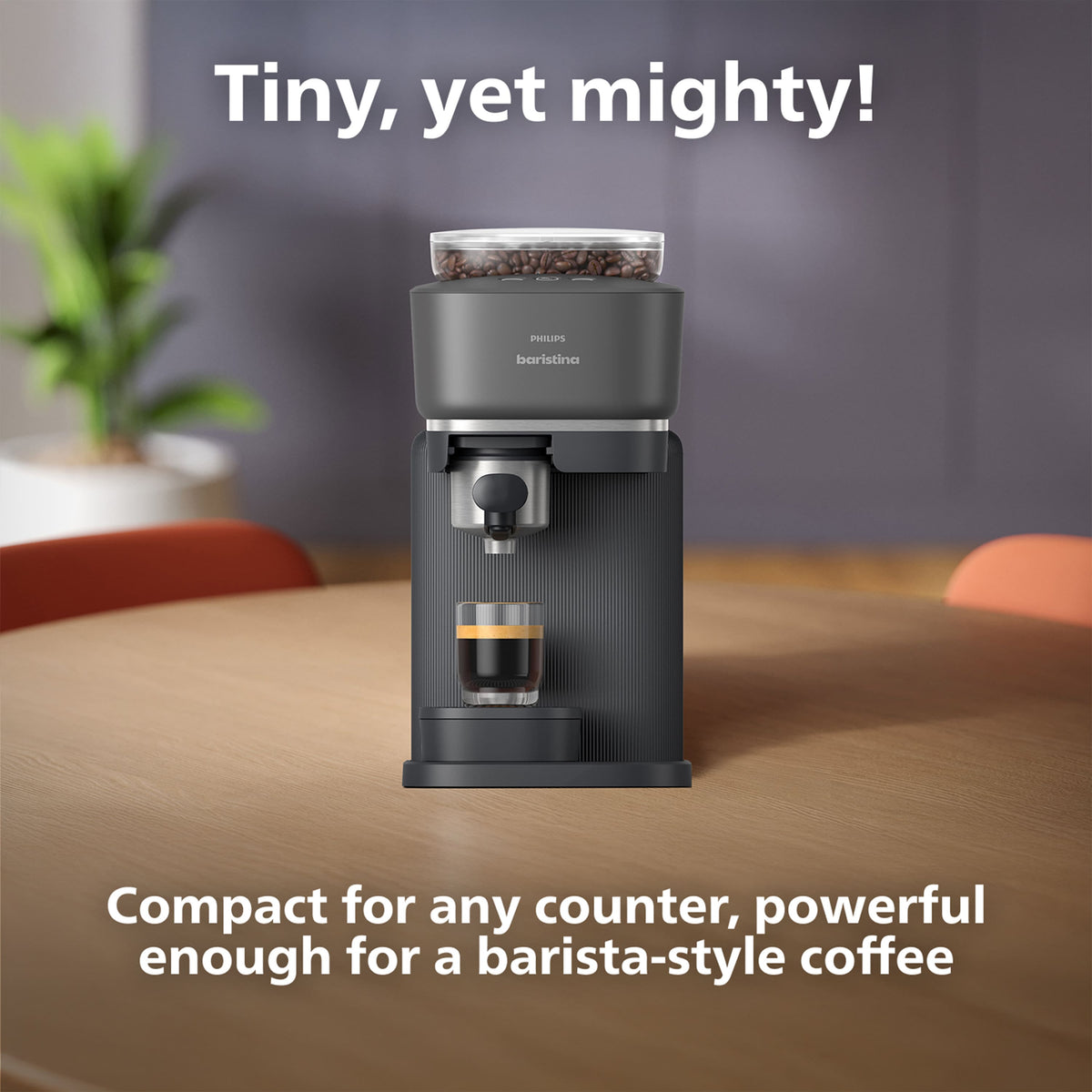 Philips - Baristina Automatic Espresso Machine - Black