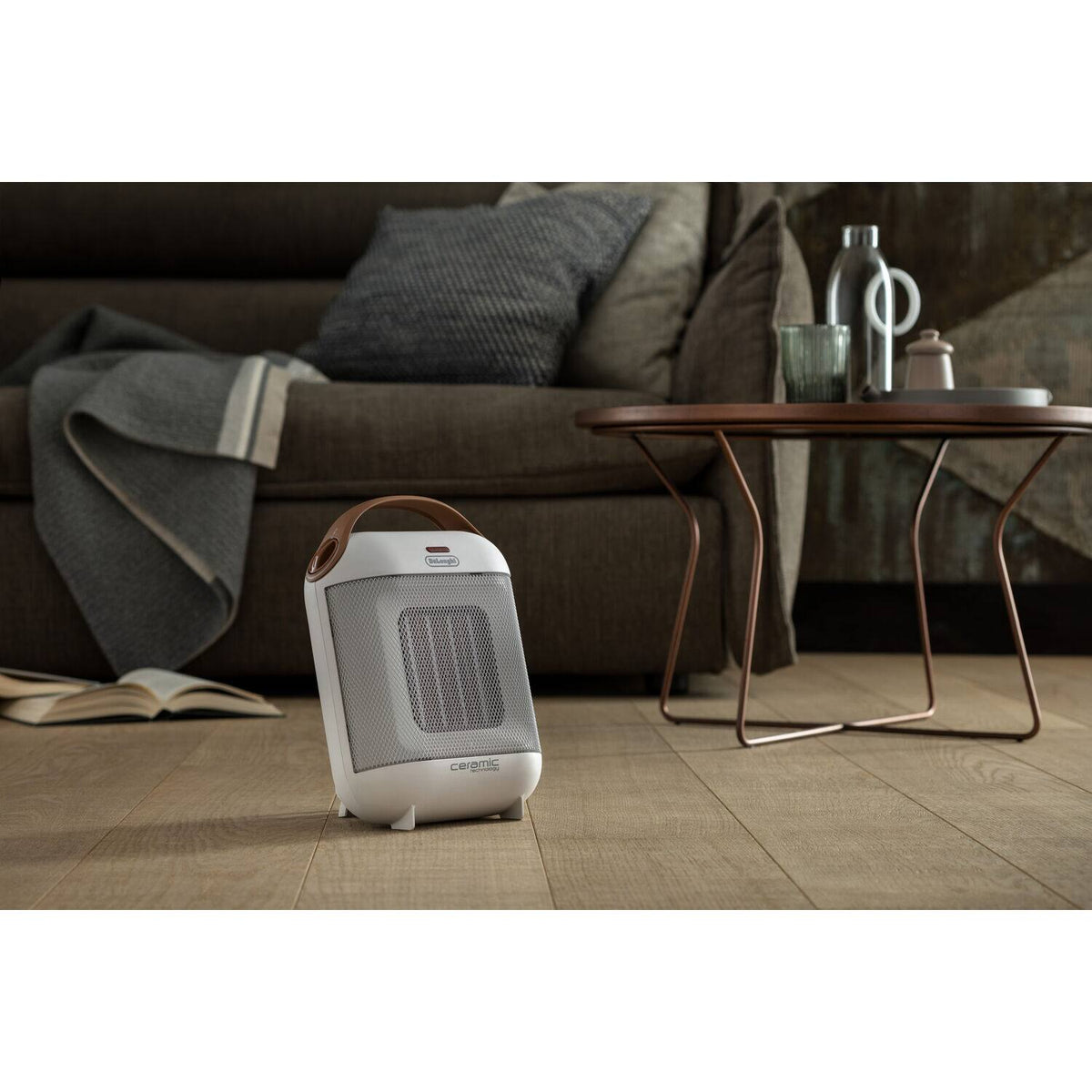 De'Longhi - Capsule 1500W Compact Ceramic Heater - White